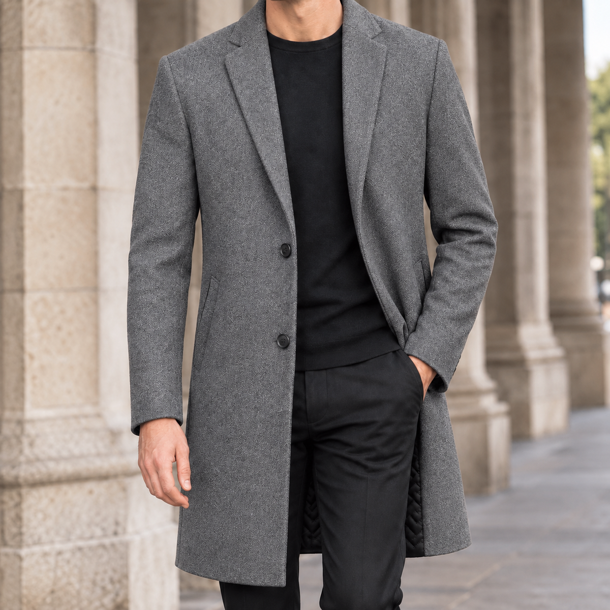 Rodolphe Single Breasted Overcoat