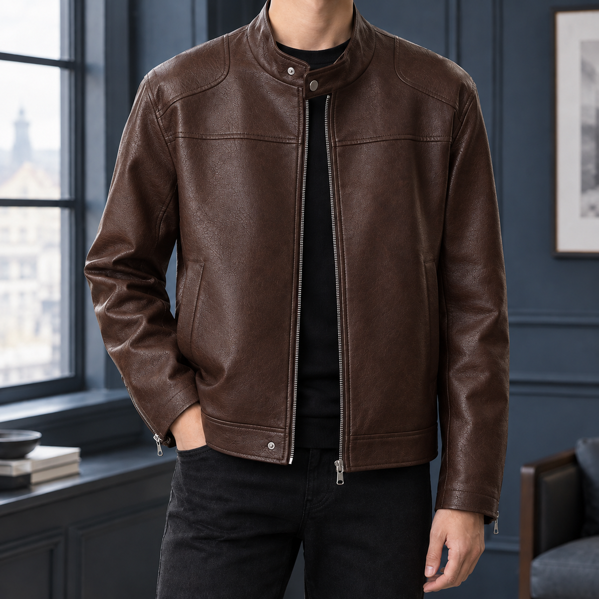 Anthony Stand Collar Jacket