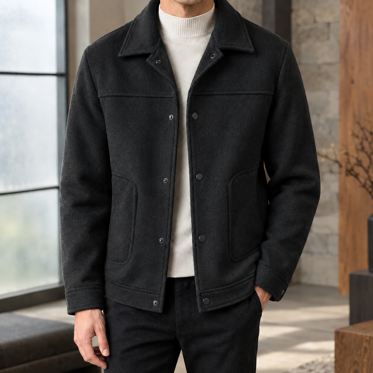 Andrew Snap Front Jacket