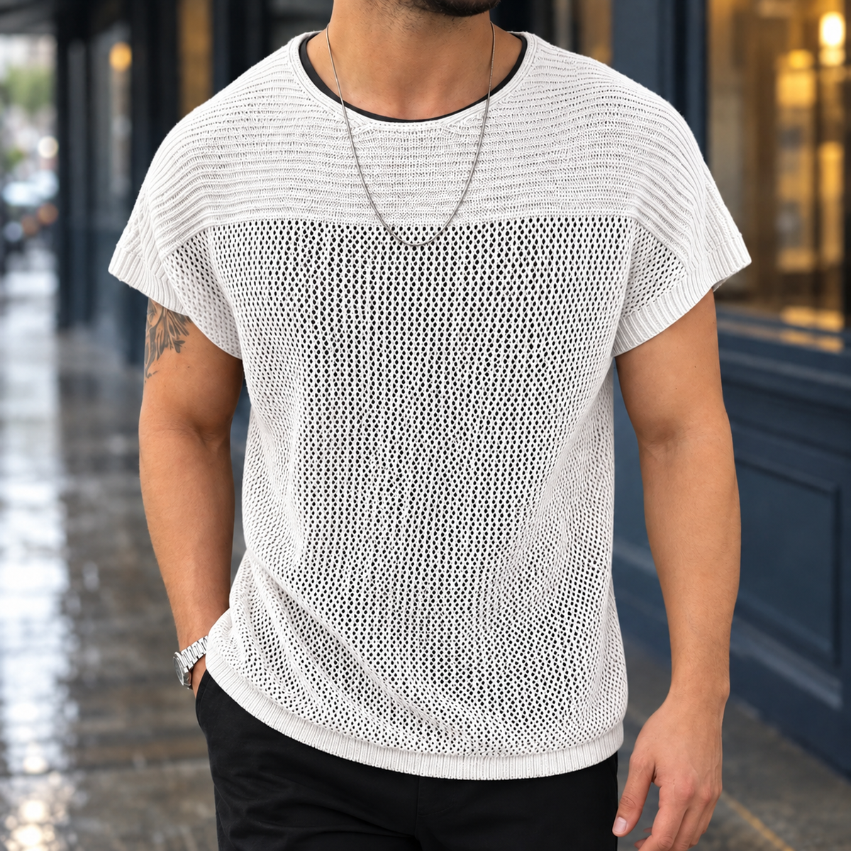 Fraser Open-Knit Top