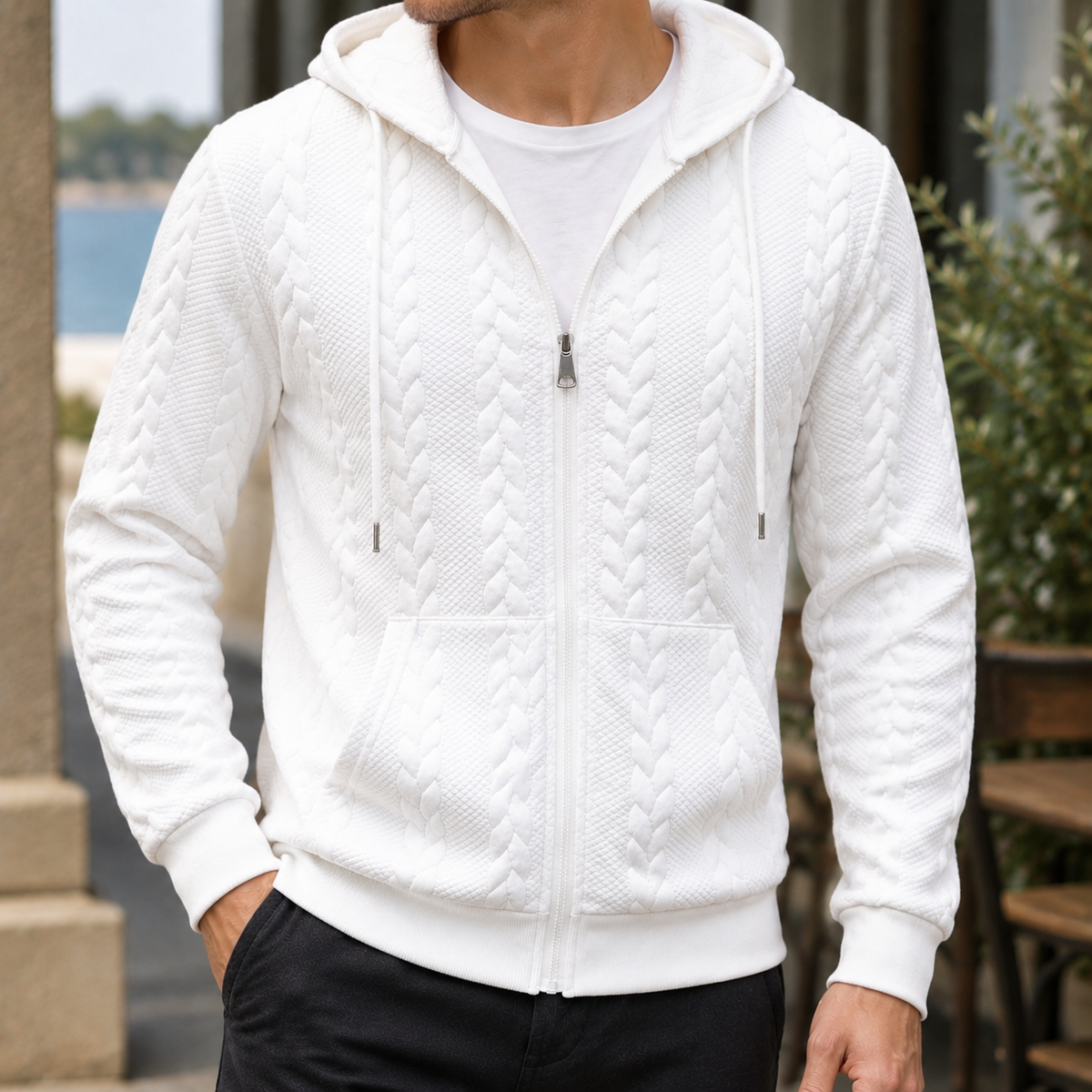 Gideon Textured Hoodie