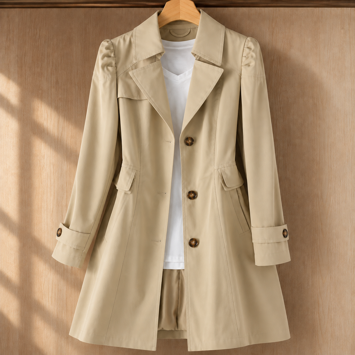 Nina-Rae Tailored Trench Coat
