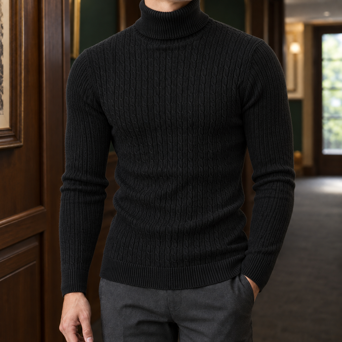 Dario Cable Knit Sweater