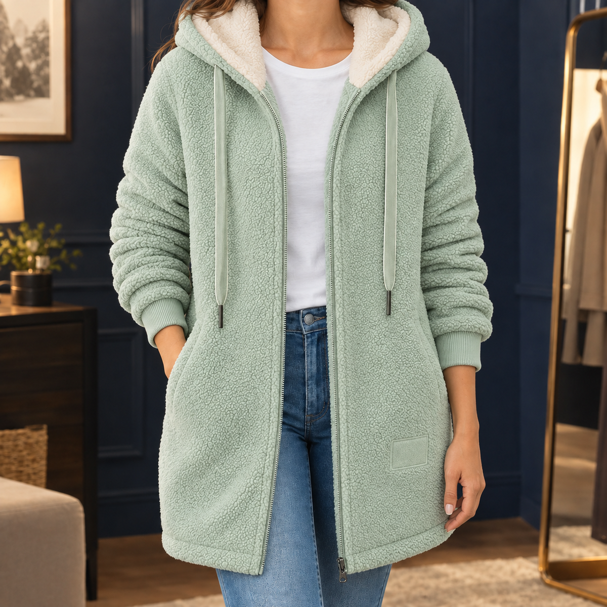Fleur-Faye Hooded Fleece Jacket