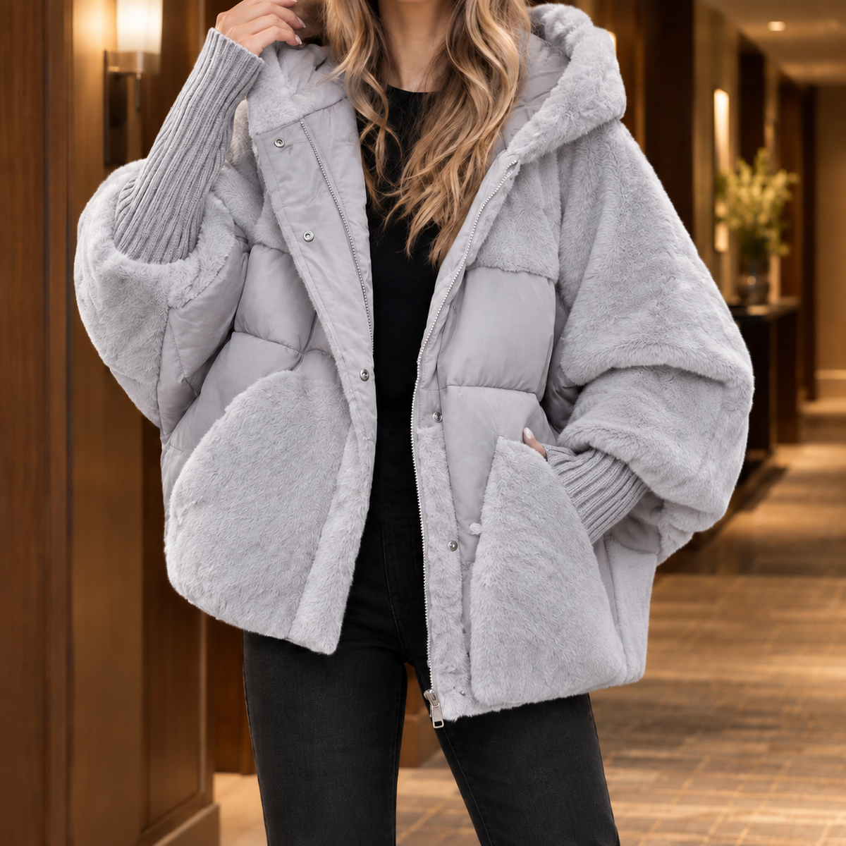 Ilaria-Kate Mixed Texture Jacket