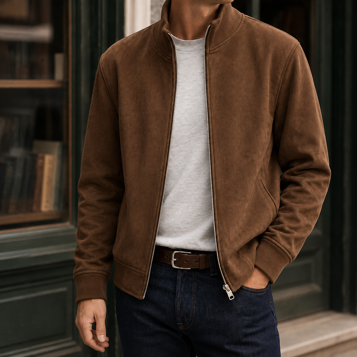 Zane-Miles Faux Suede Jacket