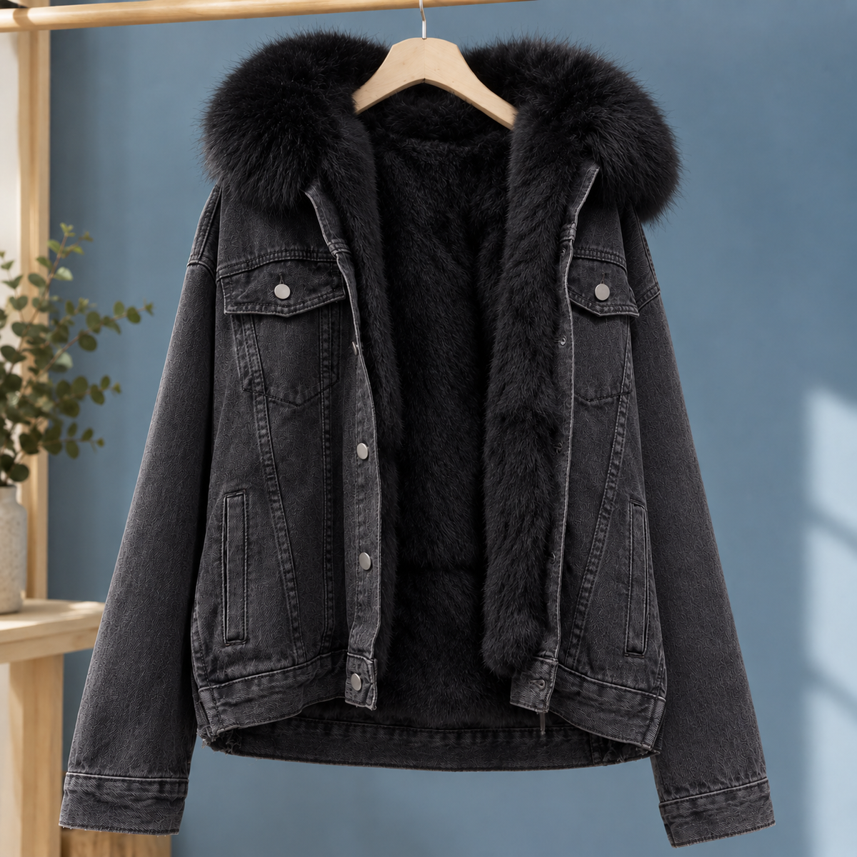 Ardith-Jane Hooded Denim Jacket