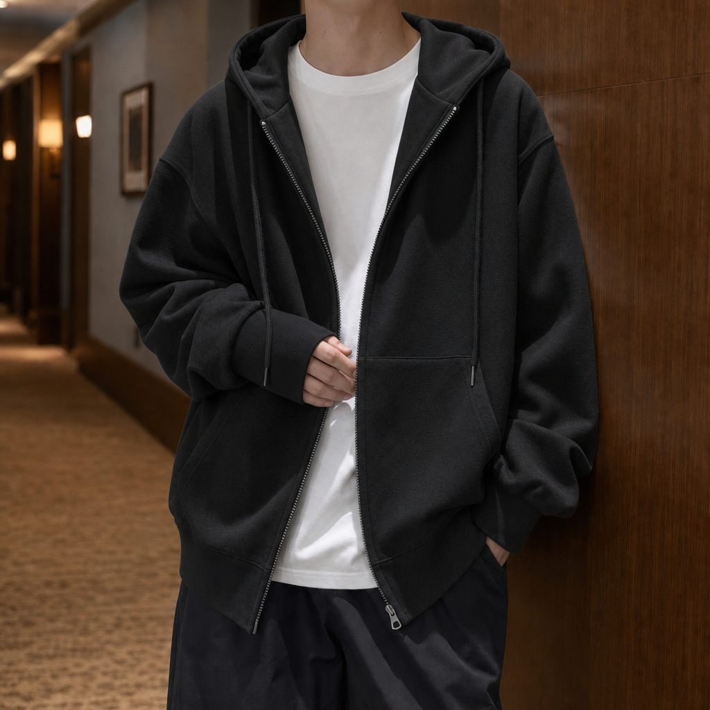 Brannock Oversized Zip Hoodie