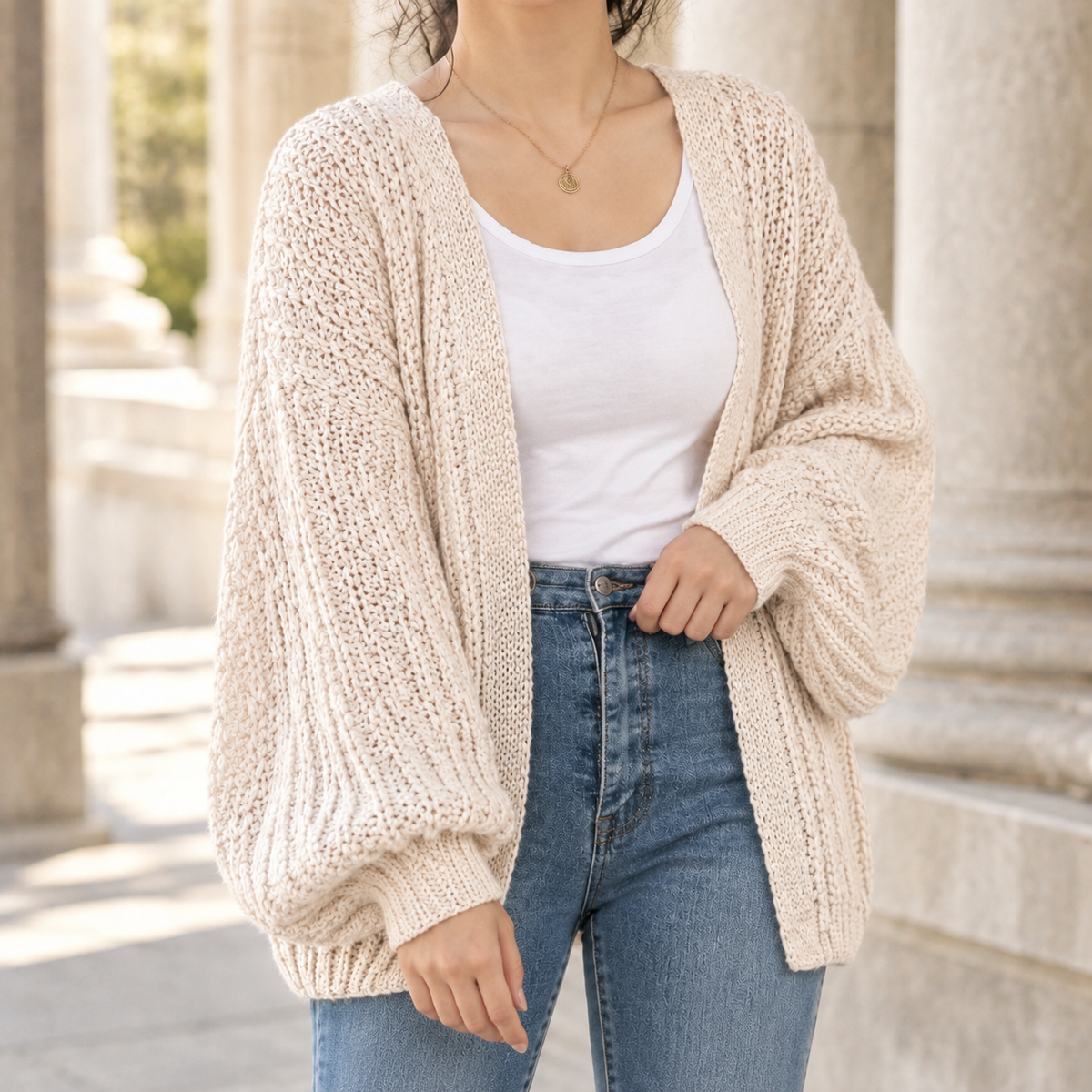 Henriette-Lane Chunky Knit Cardigan