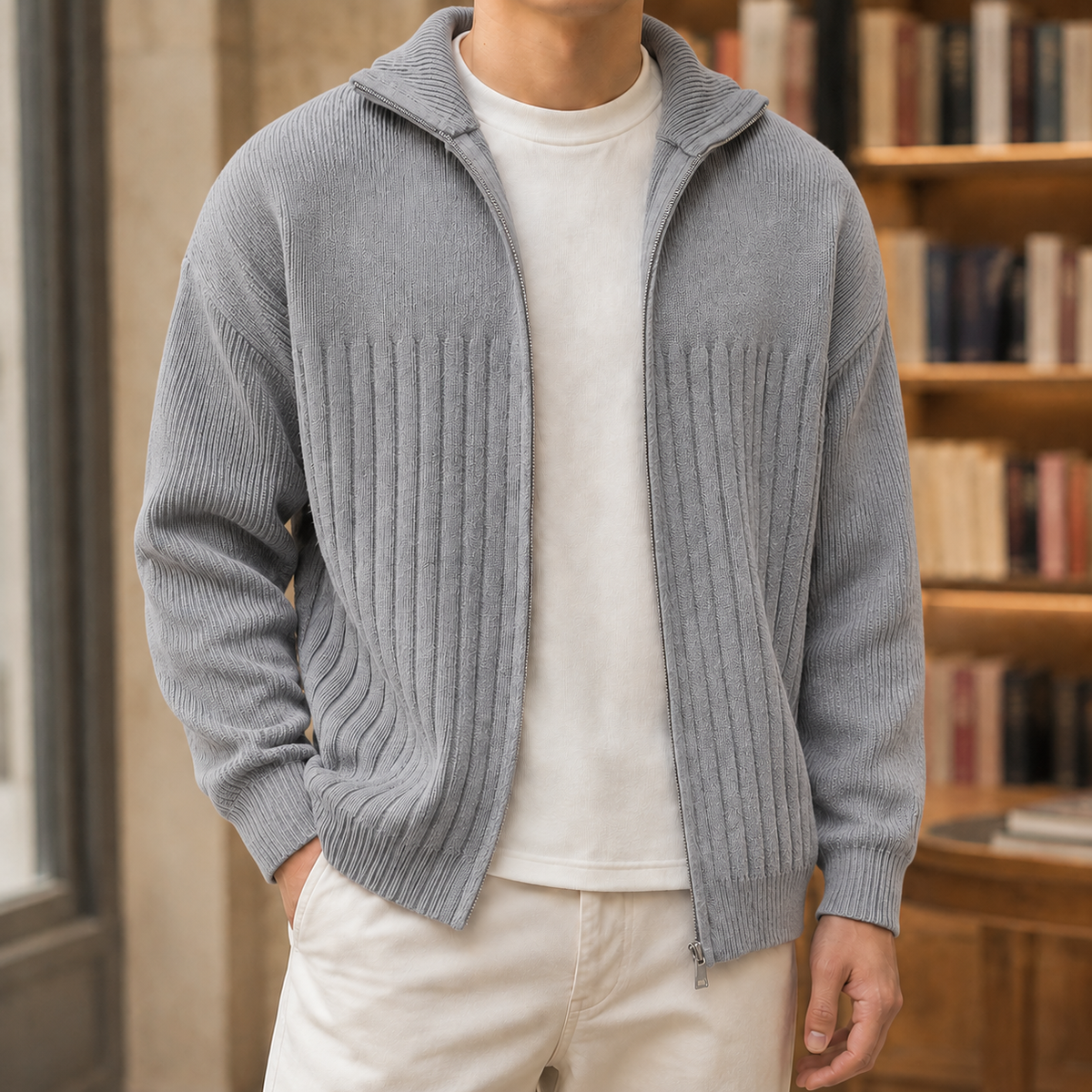 Theo-Reid Ribbed Jacket