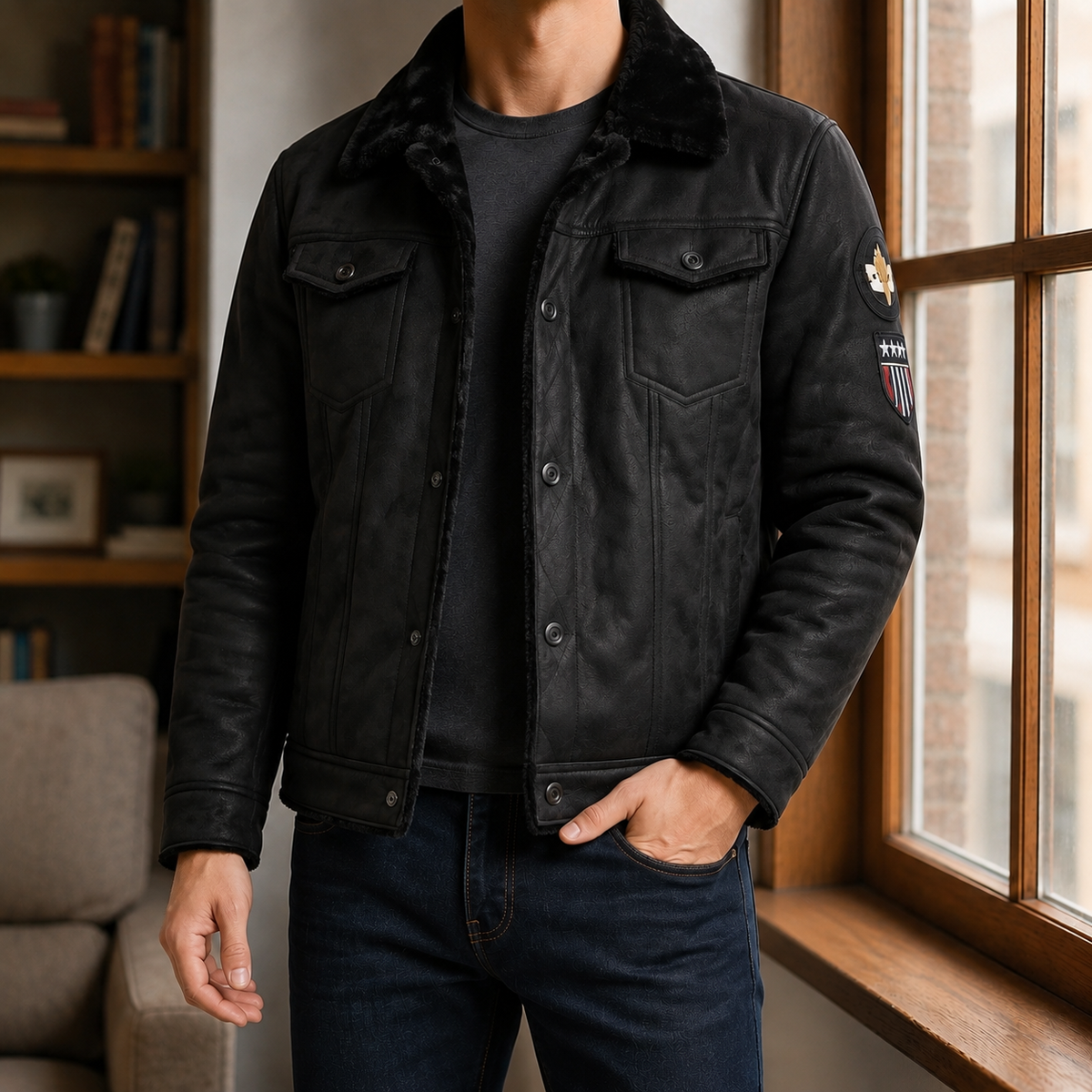 Griffin-Jude Fleece-Lined Jacket