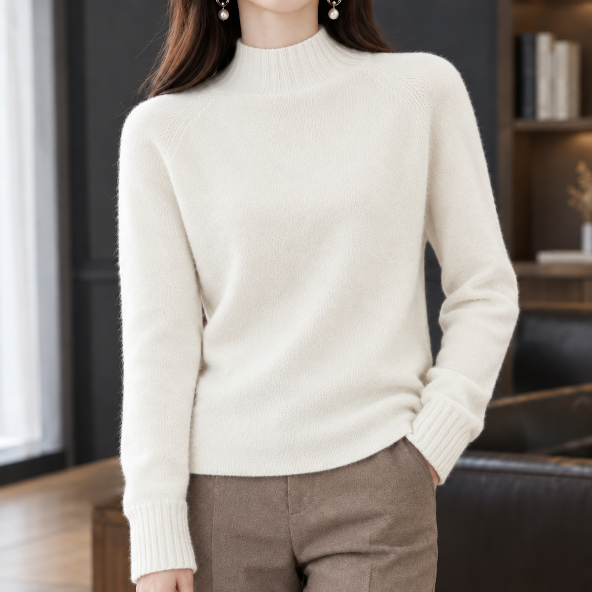 Eden-Jade Cashmere-Feel Sweater