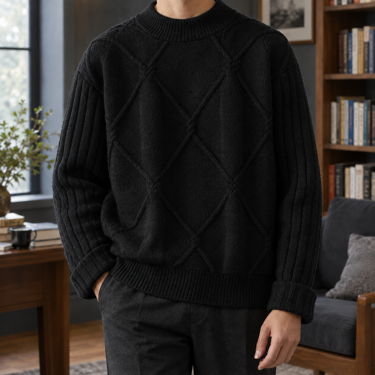 Timothy Diamond Knit Sweater