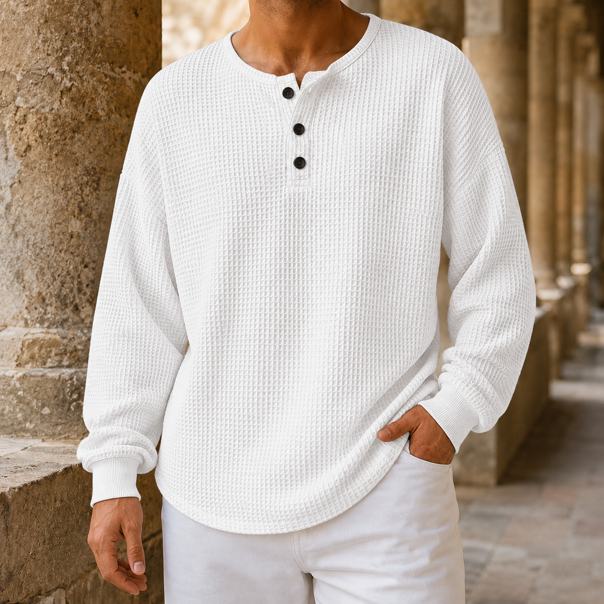 Stefan-Wade Waffle Sweater
