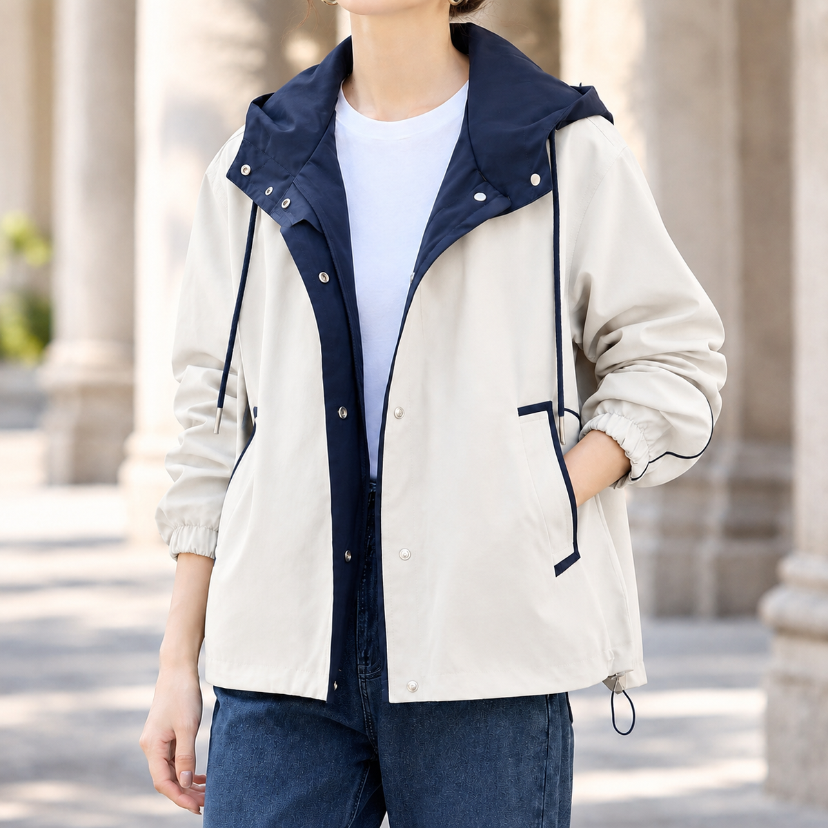 Halcyon-Louise Color Block Jacket