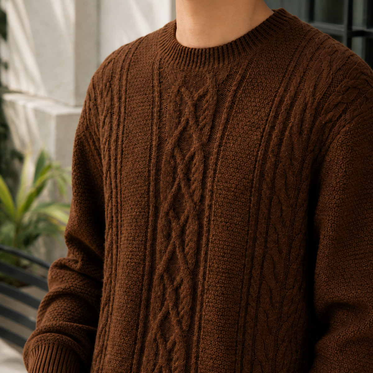 August Cable Knit Sweater
