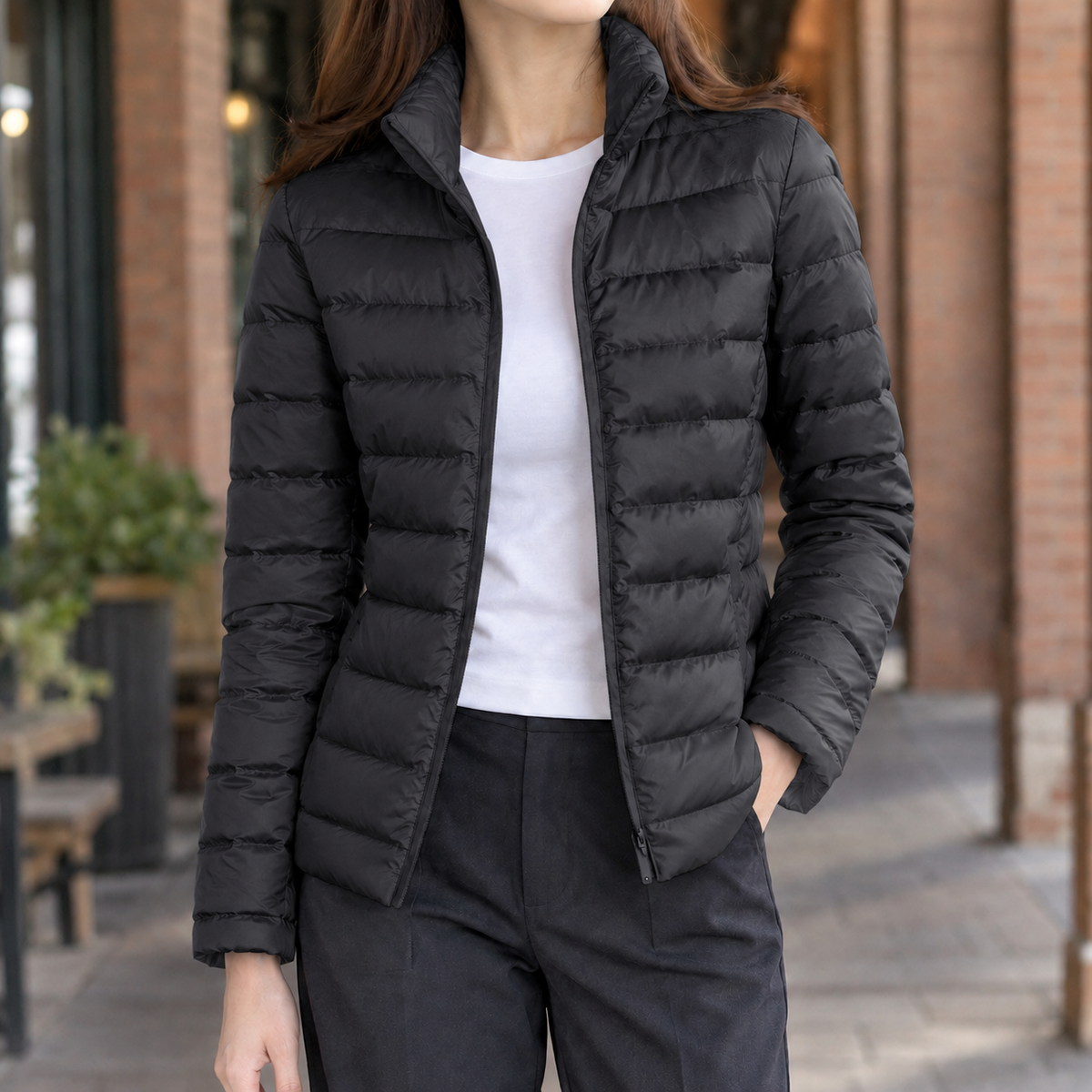 Sibylla Cashmere-Feel Puffer Jacket