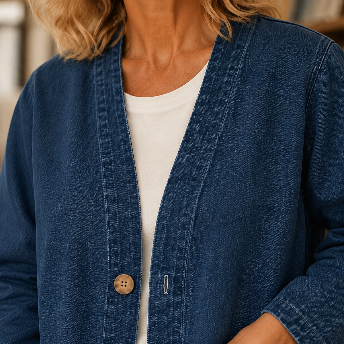 Adele-Jade Washed Cotton Jacket