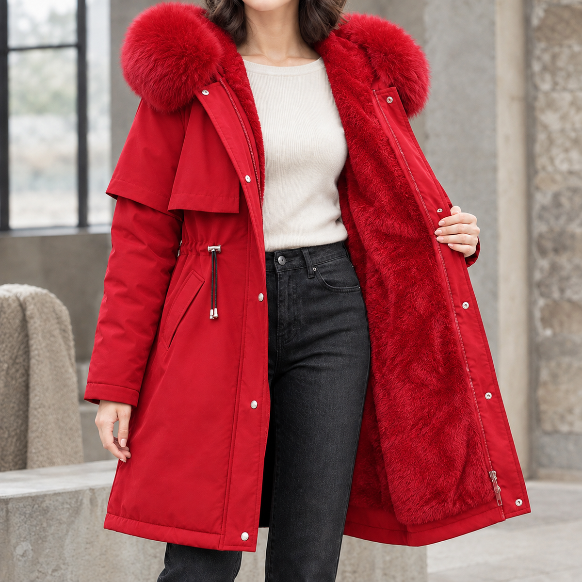 Agnes-Hope Hooded Coat