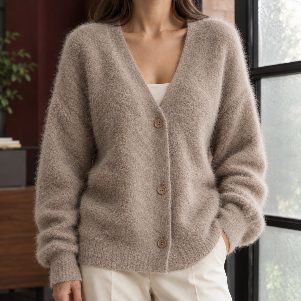 Zelie-Louise V-Neck Cardigan
