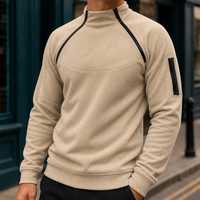Ambrose-Stone Zip Neck Sweater