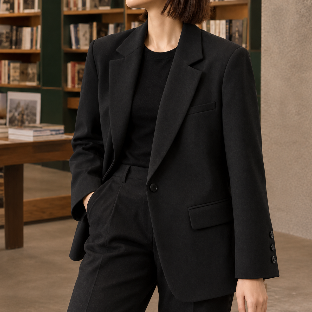 Lena-Pearl Relaxed Blazer
