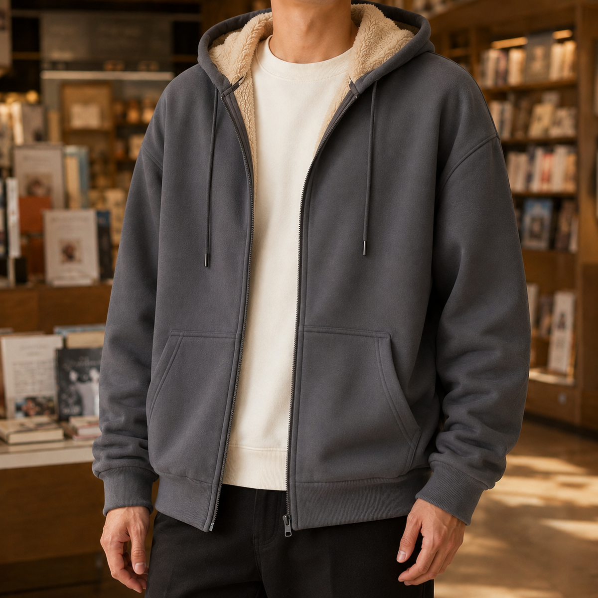 Olivier Sherpa-Lined Hoodie
