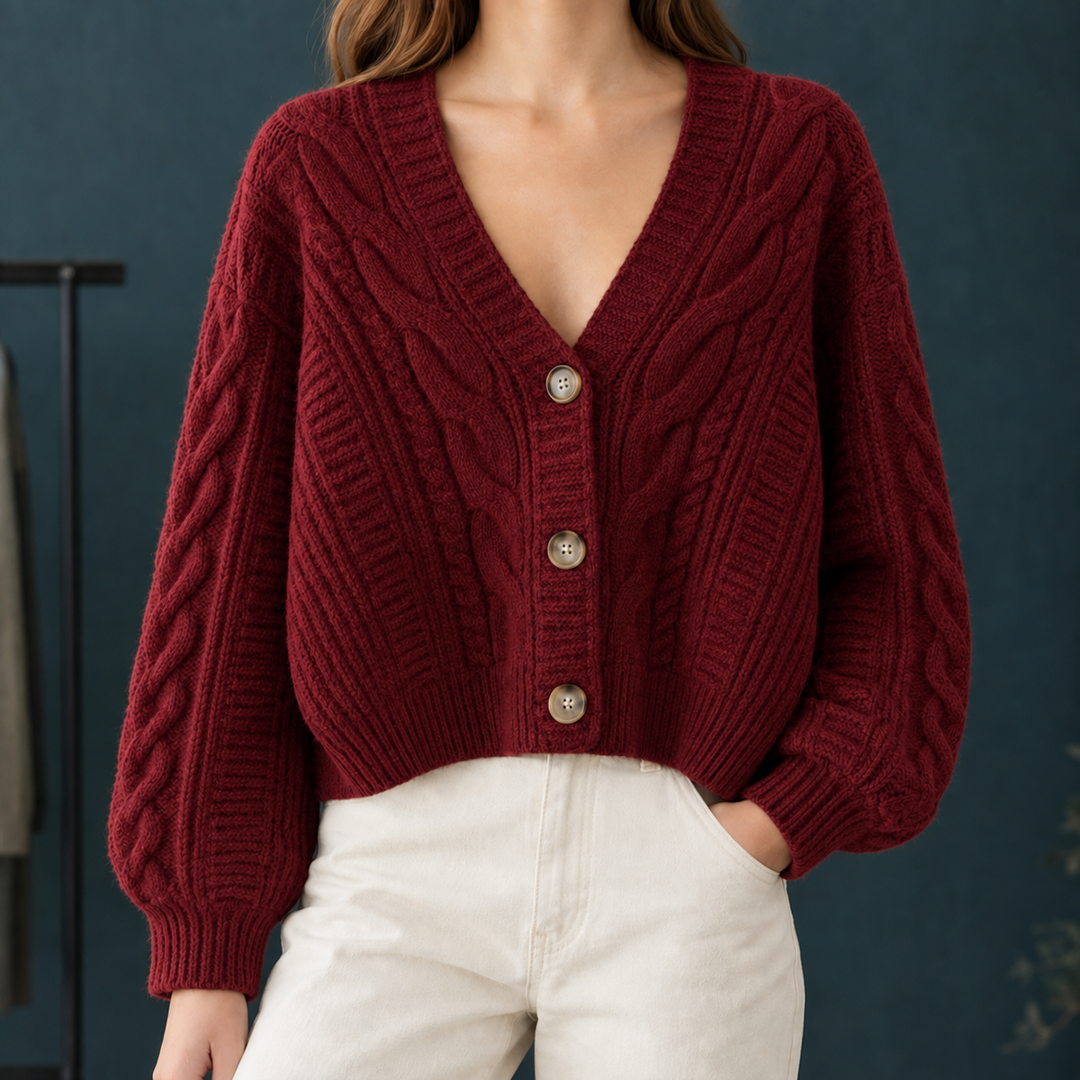 Pippa-Hope Cable Cardigan