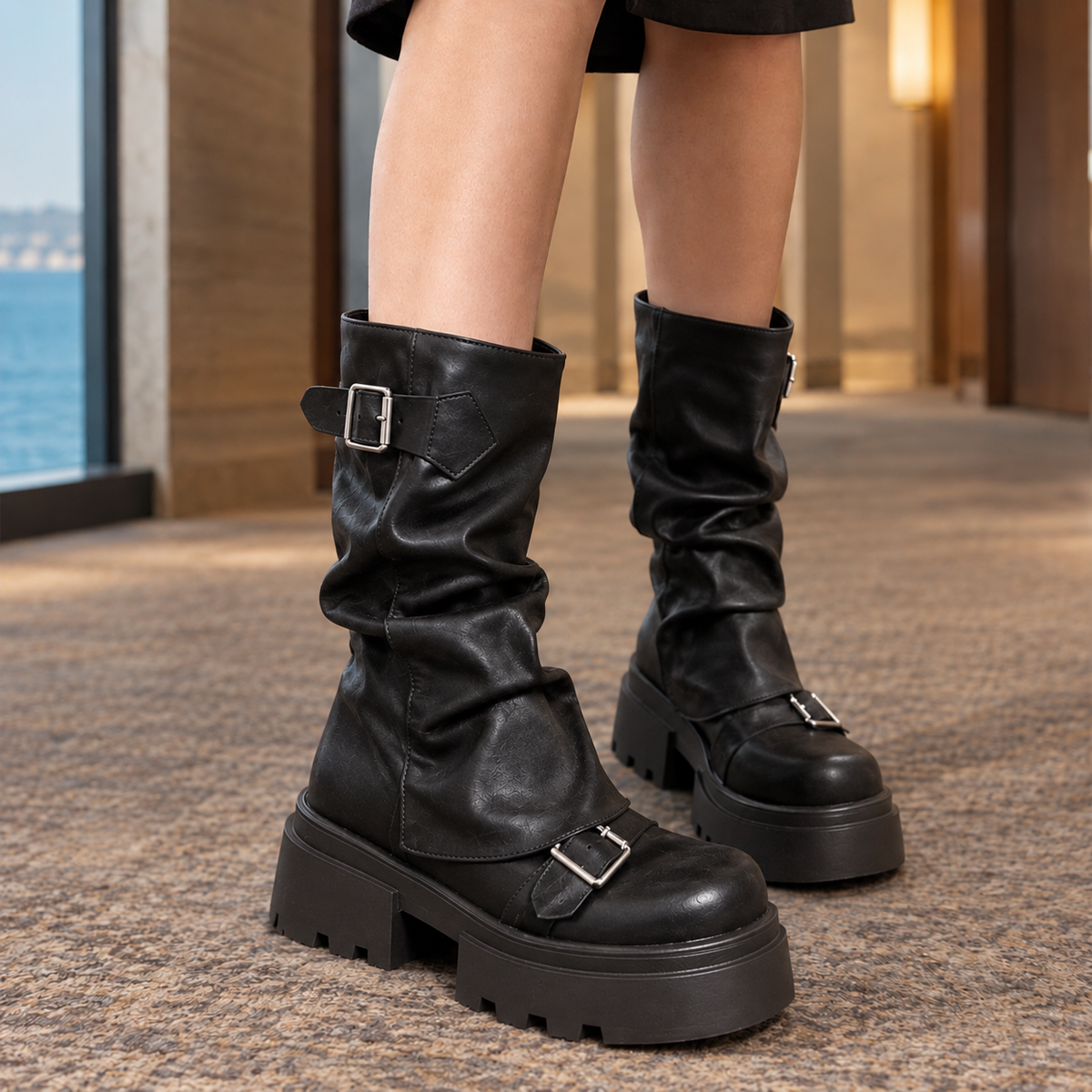 Zeno-Parma Platform Boots