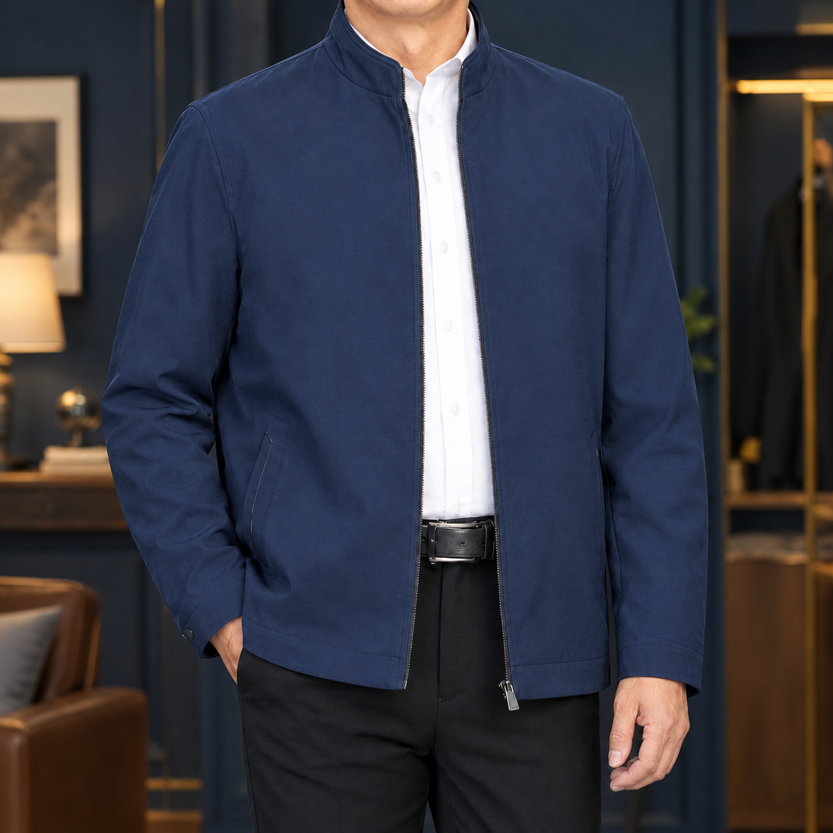Kasimir Stand Collar Jacket