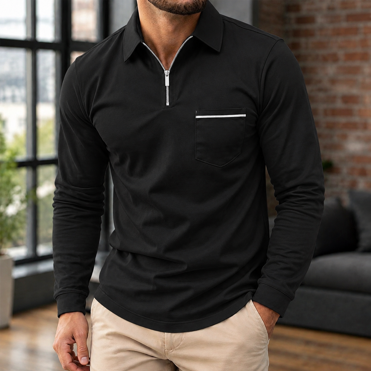 Knox Zip Polo