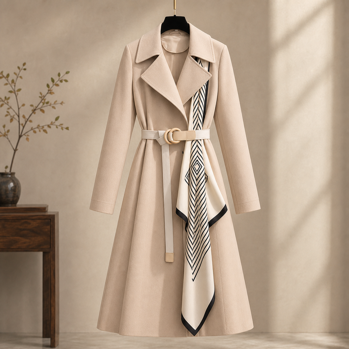Liliane Belted Overcoat
