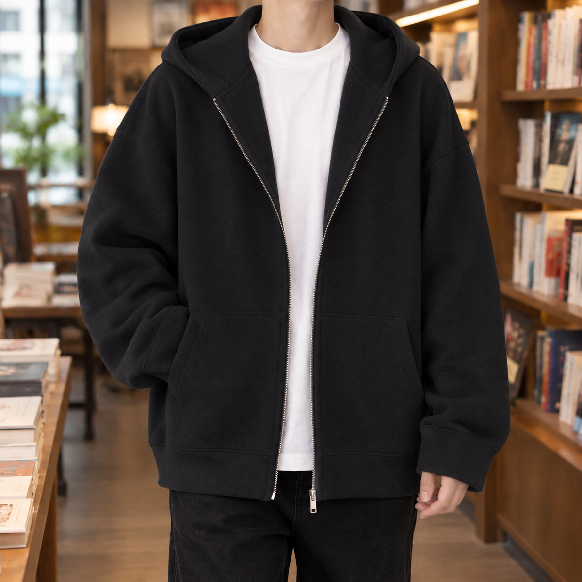 Archambault Oversized Zip Hoodie