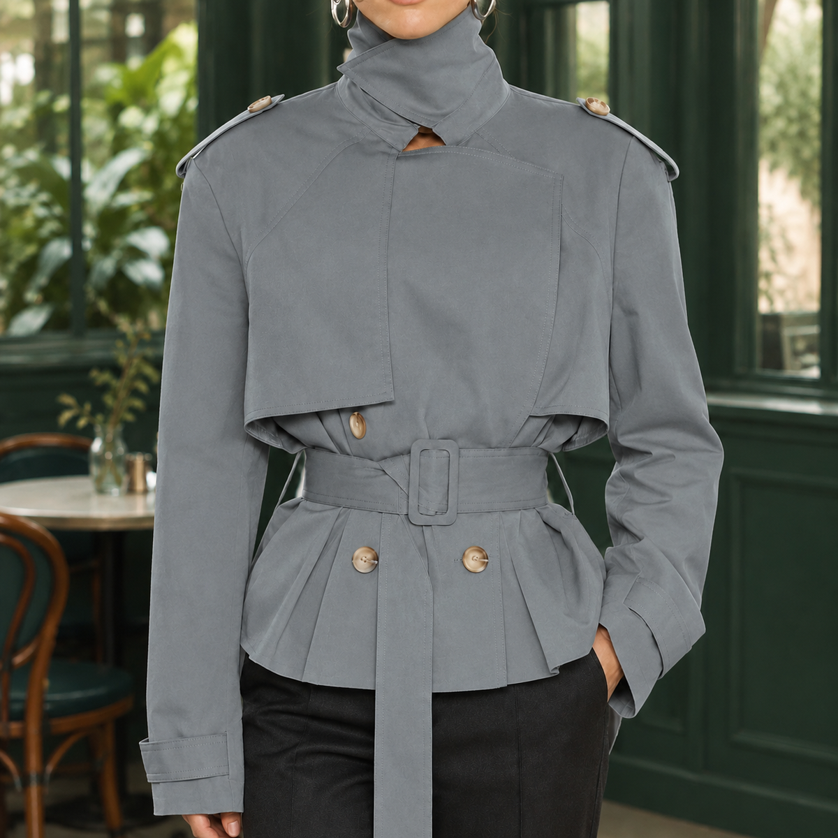 Serena-Rose Belted Jacket