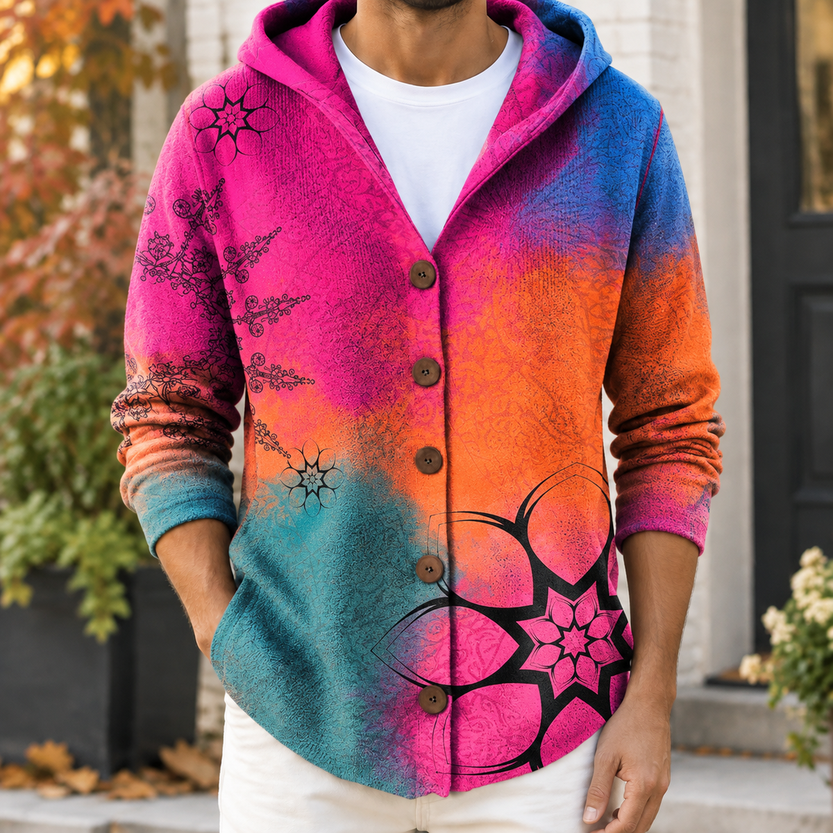 Florian Hooded Cardigan