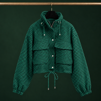 Fenna-Rose Houndstooth Utility Jacket