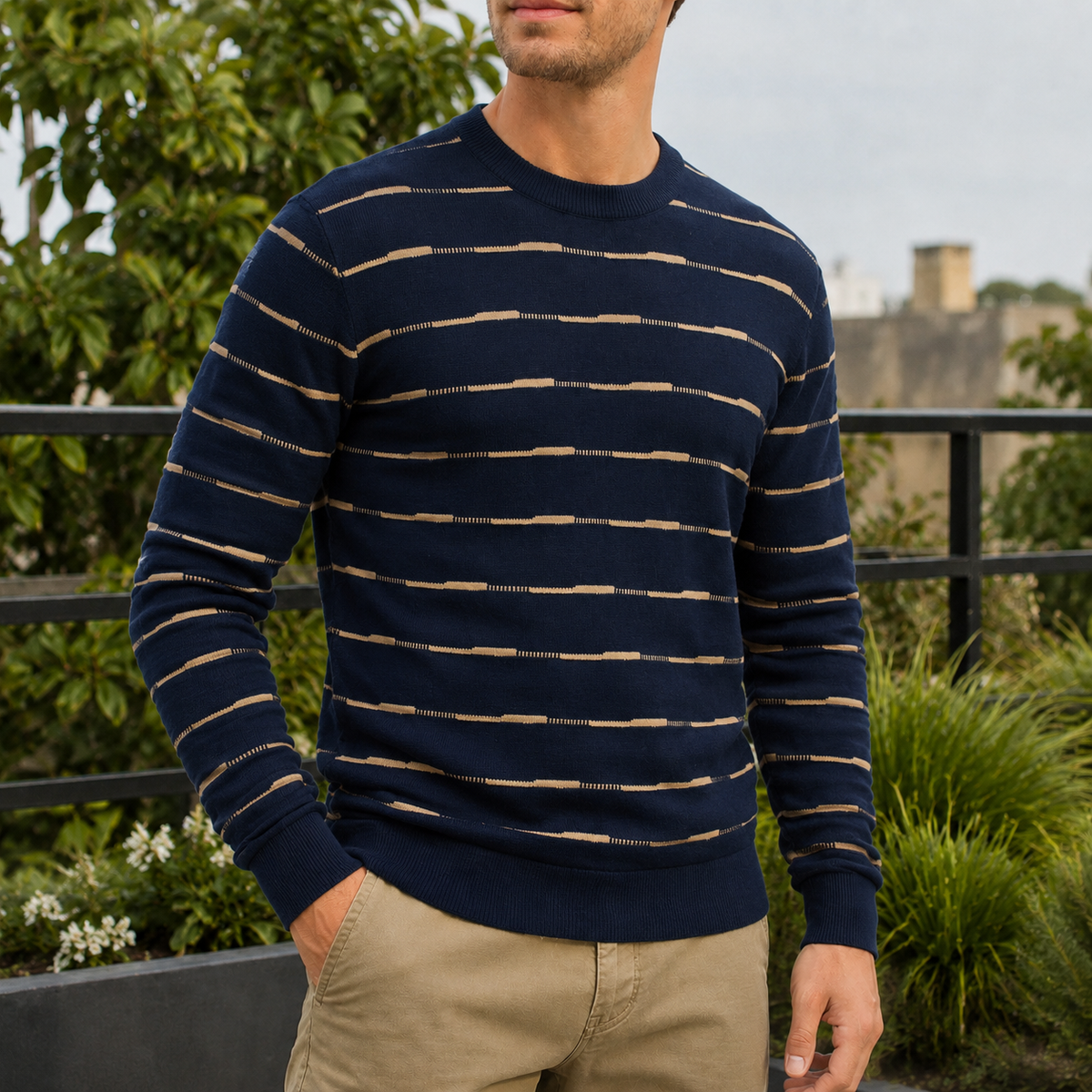 Edmund Textured Knit Sweater