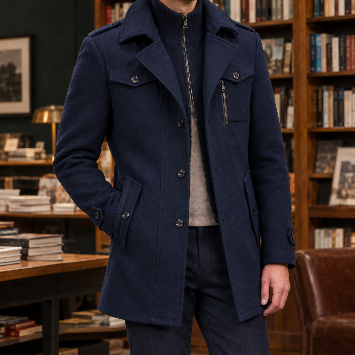 Archie-Miles Double Collar Jacket