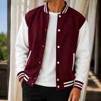 Blaise-Grey Varsity Jacket