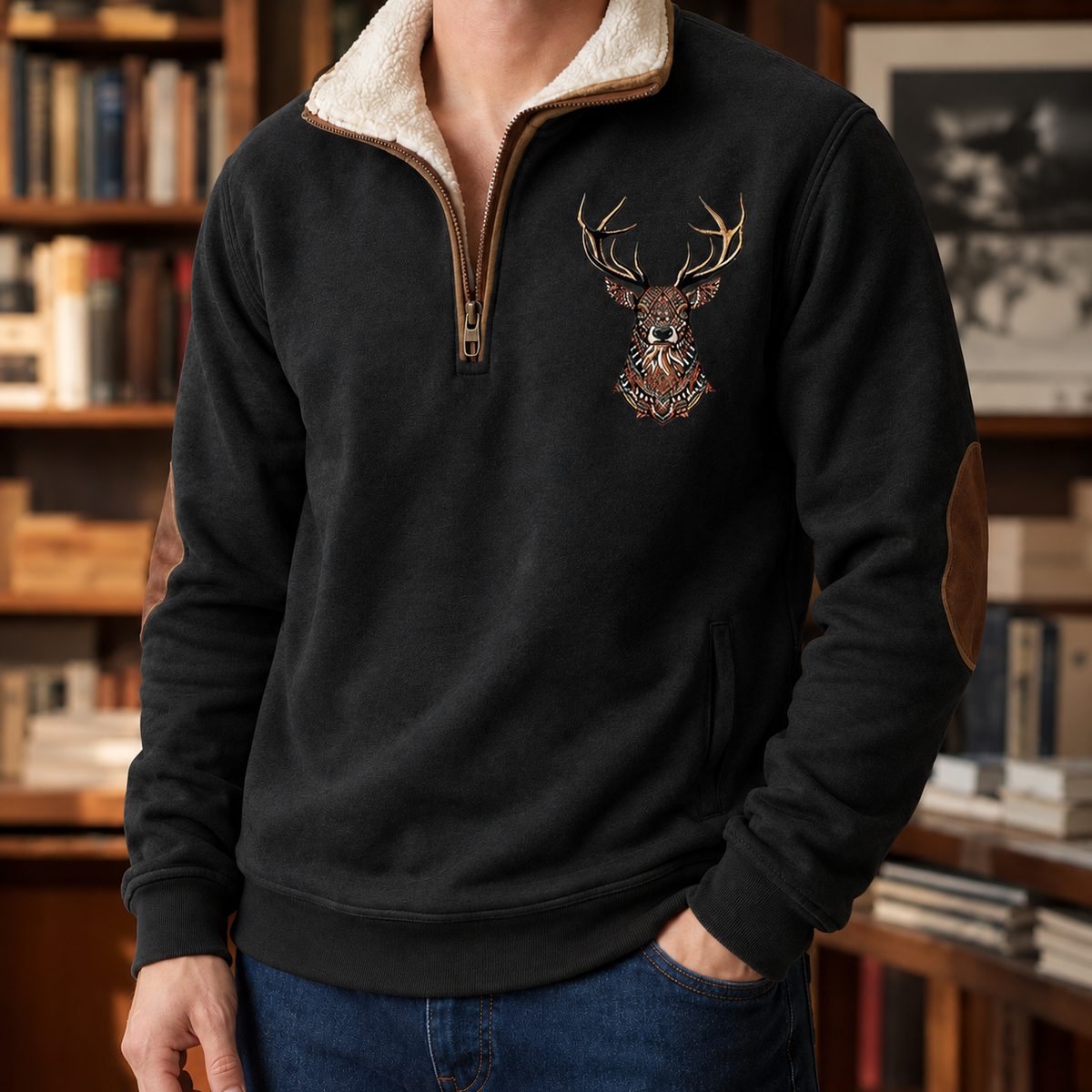 Ignatius-Jude Quarter Zip Sweater