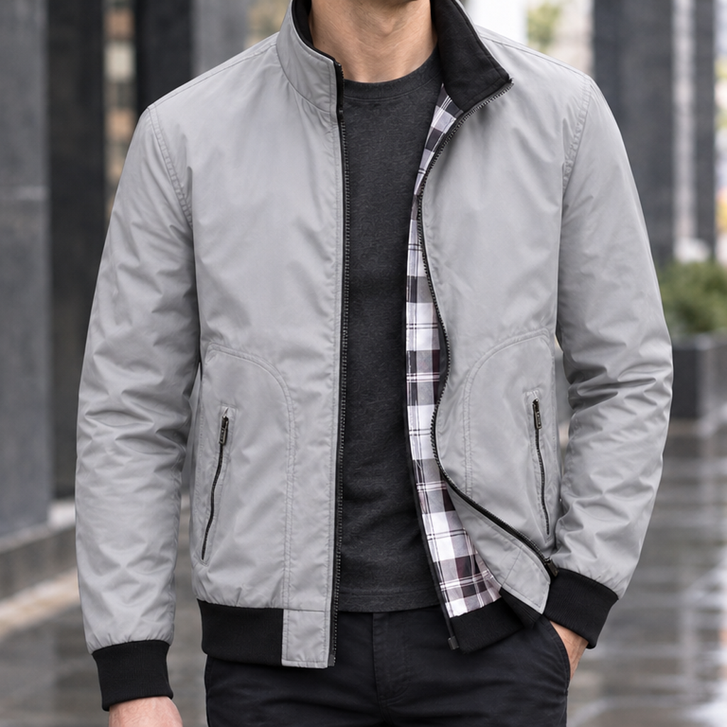Oscar-York Stand Collar Jacket