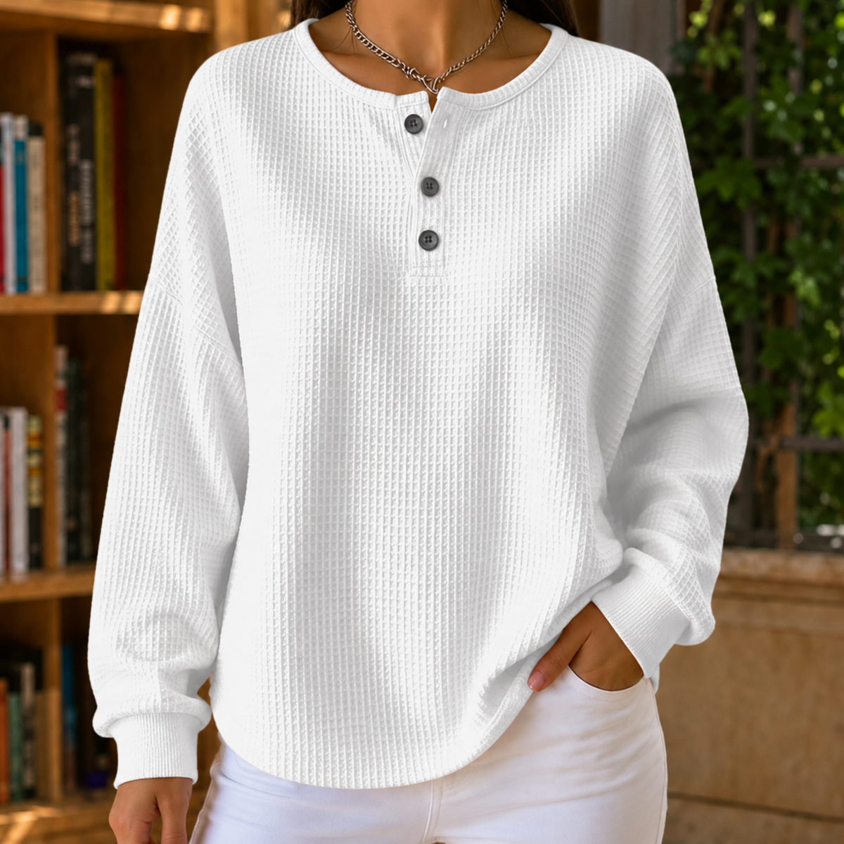 Annabel-Louise Waffle Sweater