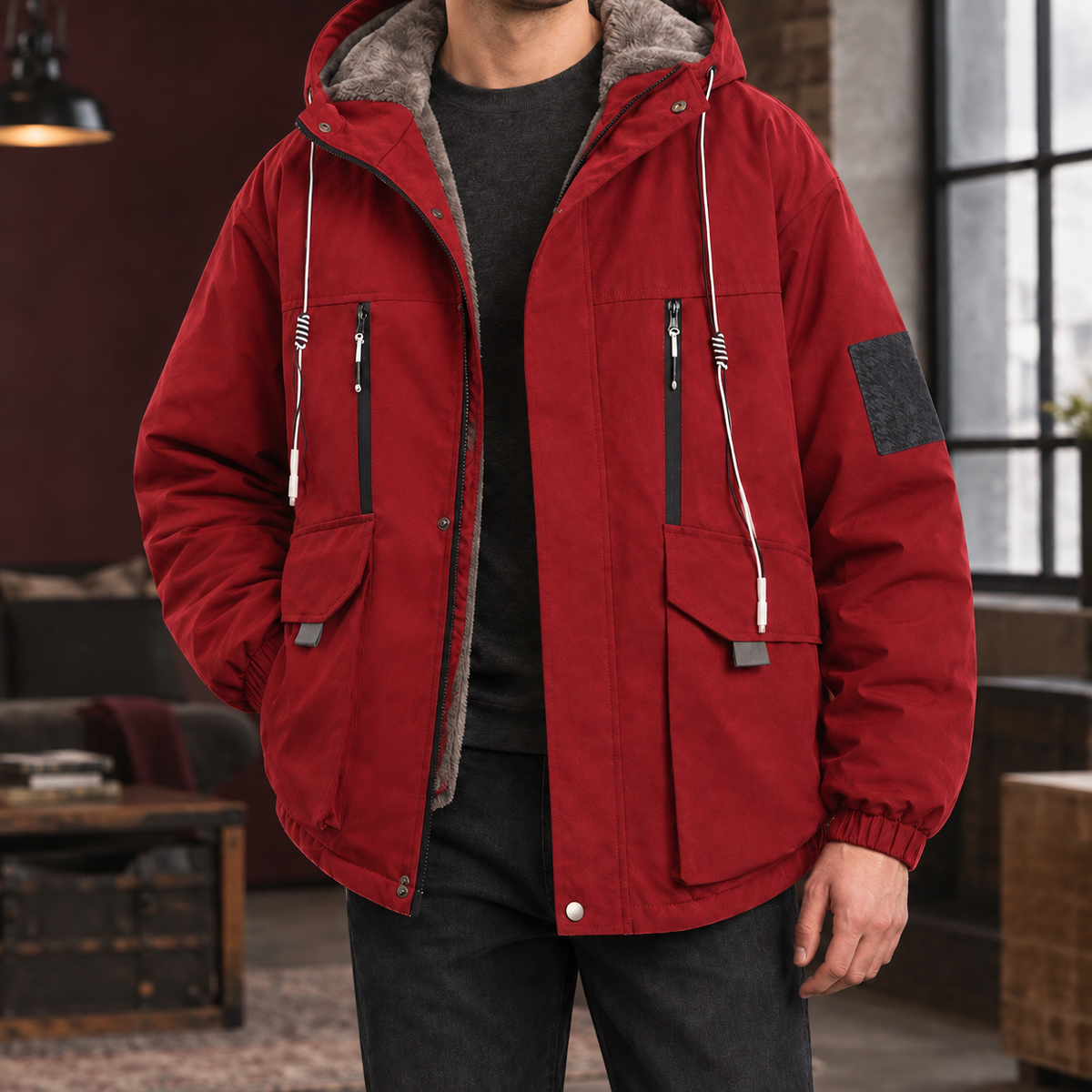 Roman-West Fleece-Lined Jacket
