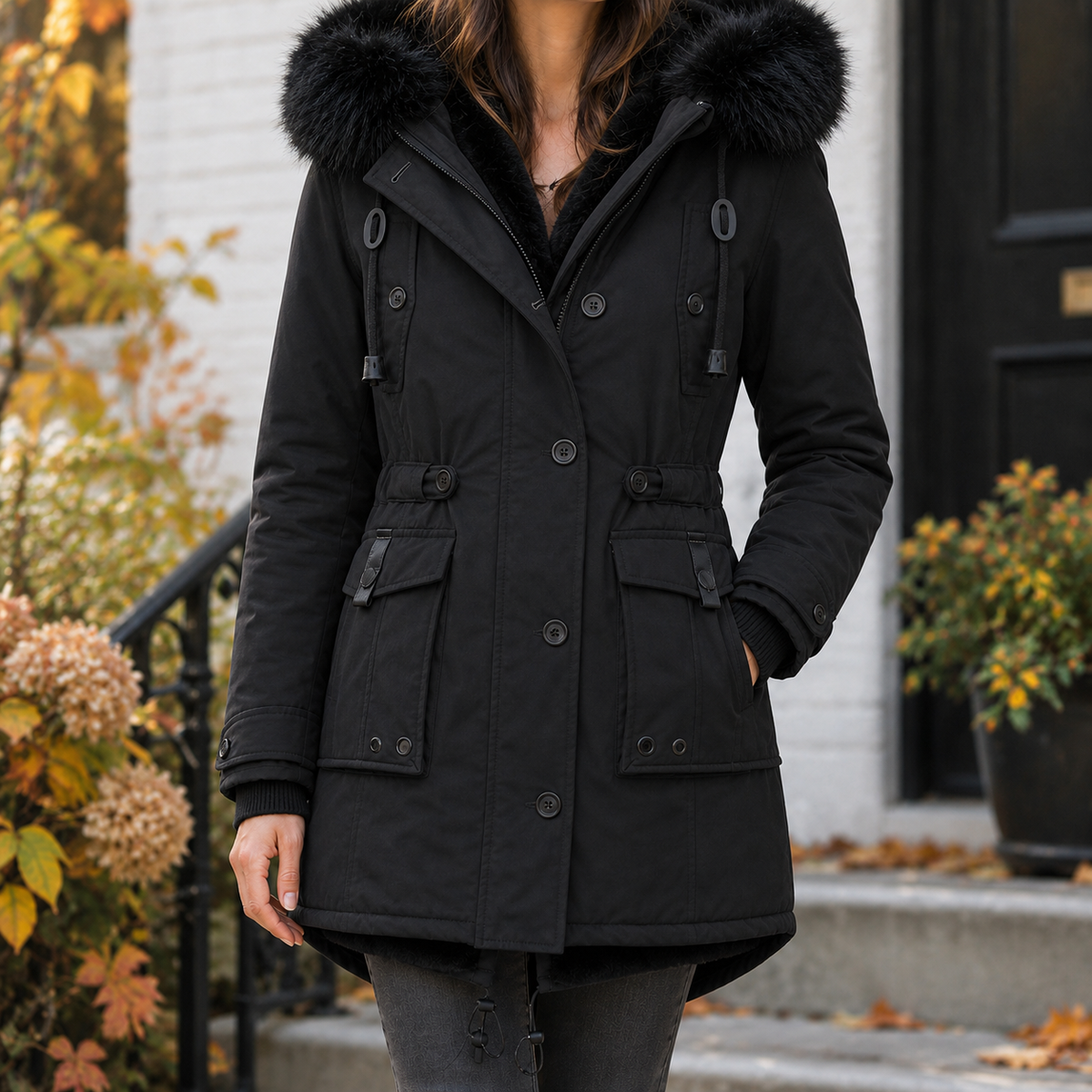 April-Marie Cinched Overcoat