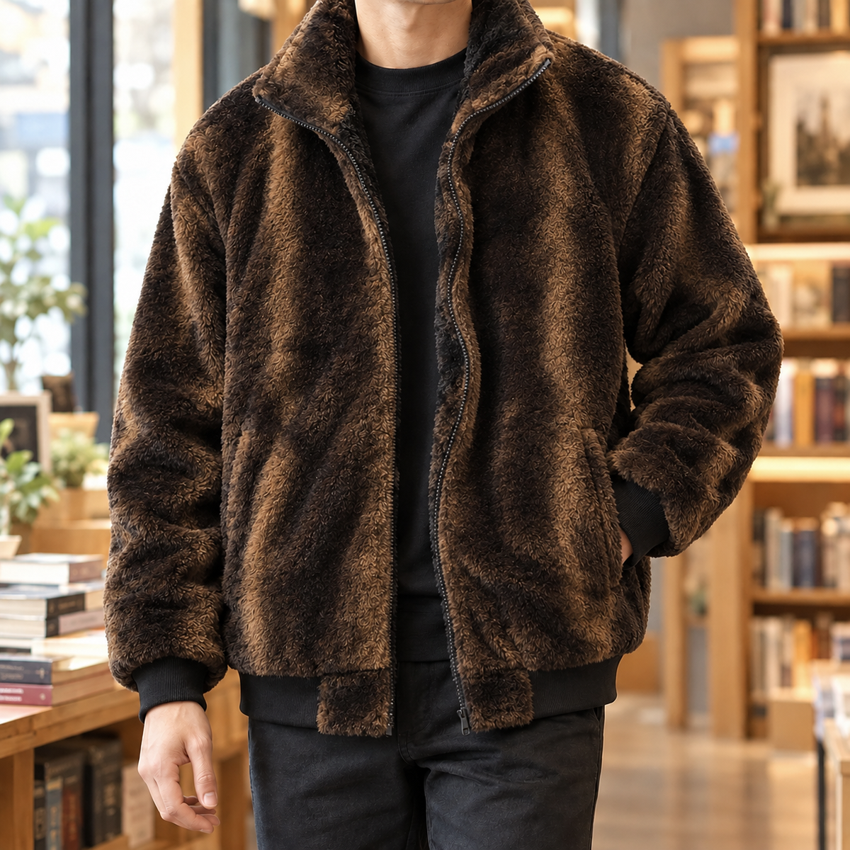 Jayden-Stone Plush Jacket