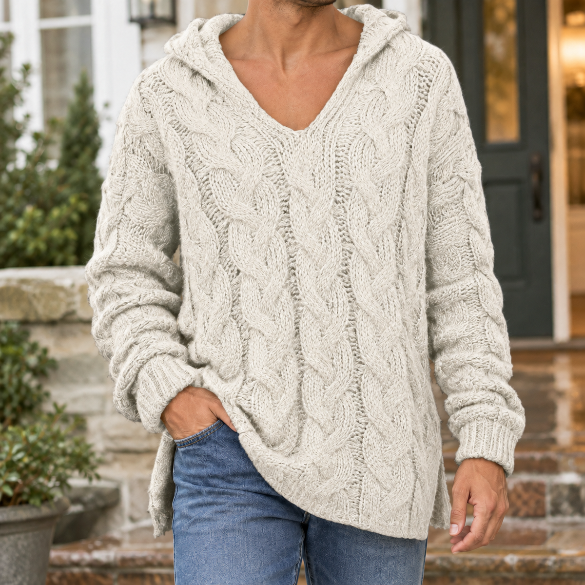 Carter Cable Knit Hoodie