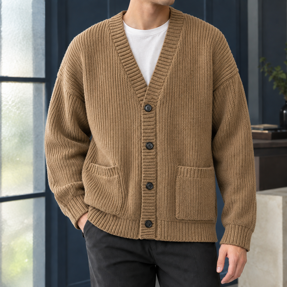 Freddie Ribbed Cardigan