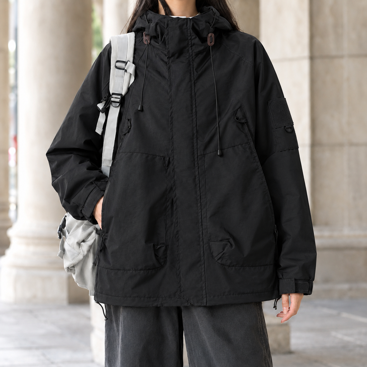 Eden-Hope Hooded Utility Jacket