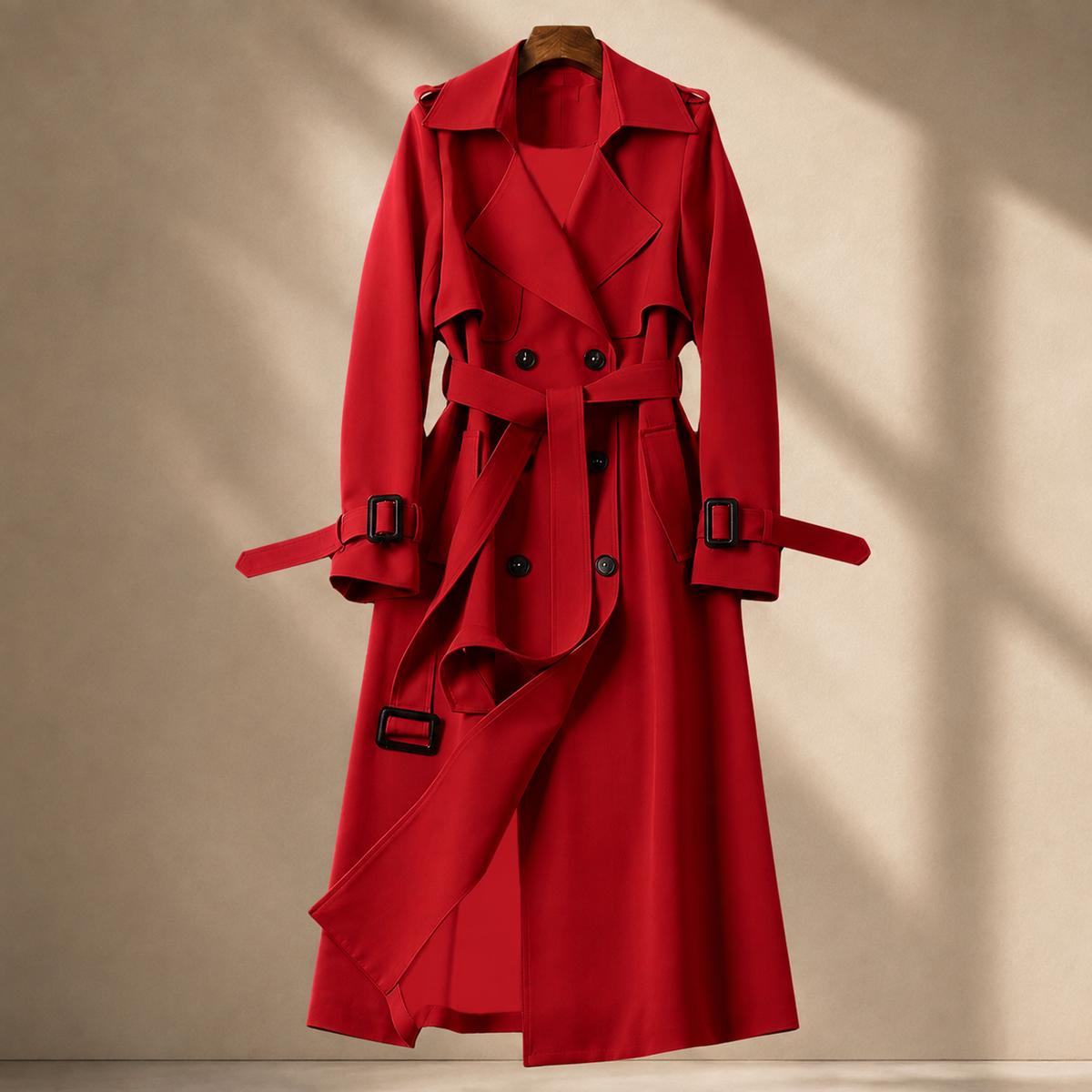 Camille-Pearl Belted Overcoat