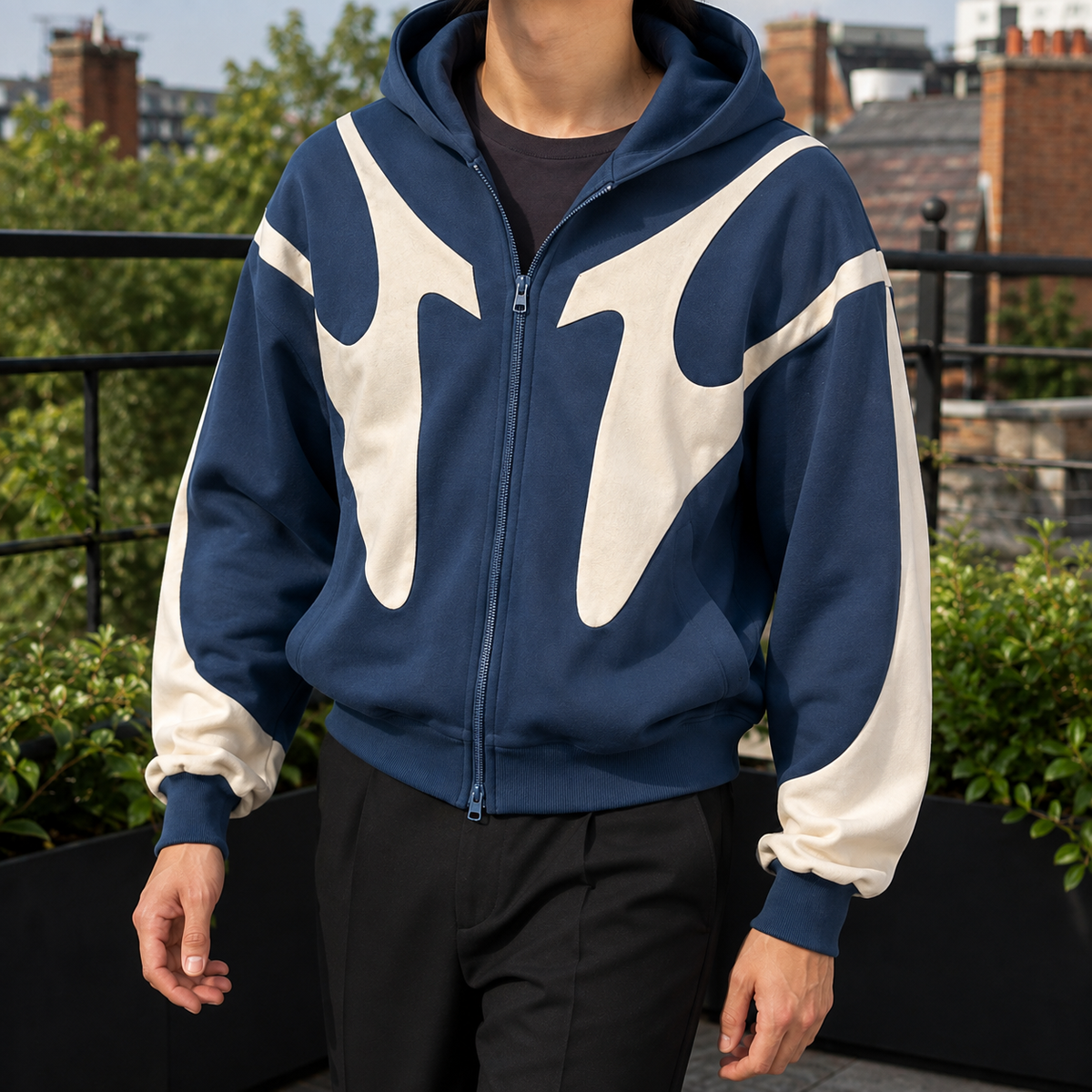 Zane-Scott Contrast Hoodie